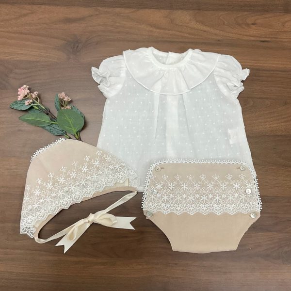 Conjunto ceremonia cerezo camel