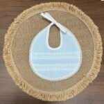 Babero tira bordada circunferencias