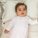 Pijama botón blanco