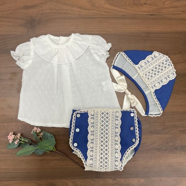 Conjunto ceremonia tulipán azul