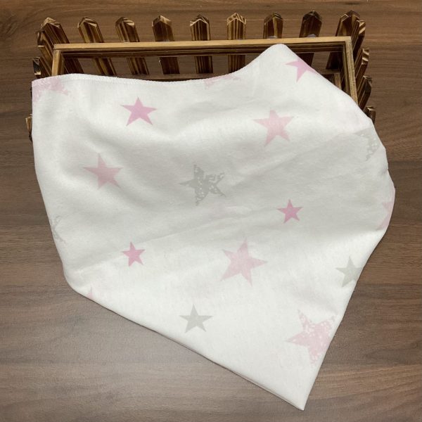 Muselina estrellitas rosa