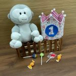 Corona cumpleaños circo rosa