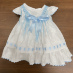 Traje flamenca celeste