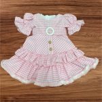 Traje flamenca vichy rosa