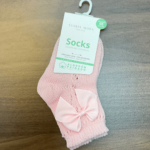 Calcetín lazo rosa