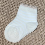 Calcetín rayas maquillaje