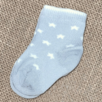 Calcetín estrella gris