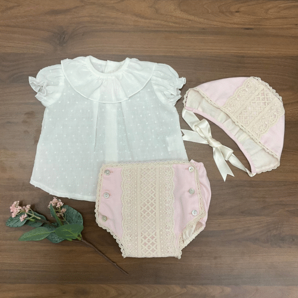 Conjunto ceremonia tulipán rosa