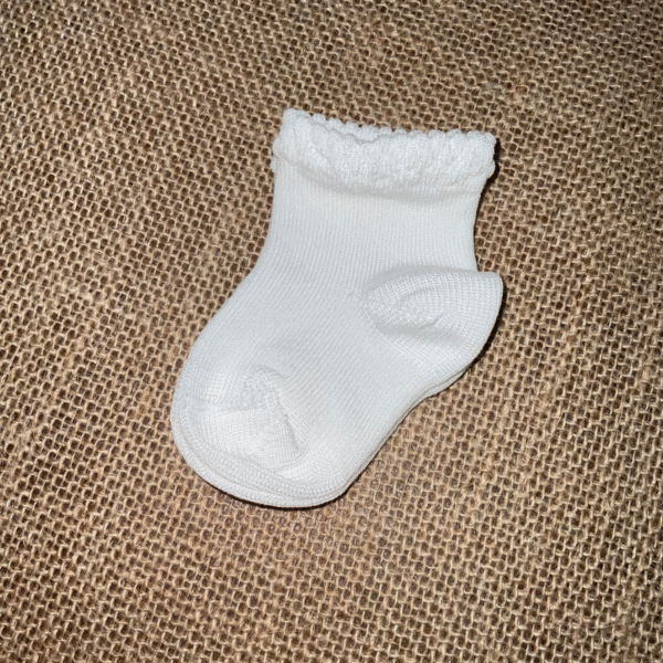 Calcetín sin costuras blanco