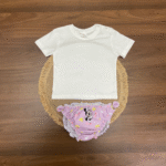 Conjunto camiseta y braga de bañador lila