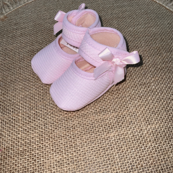 Zapato lino rosa
