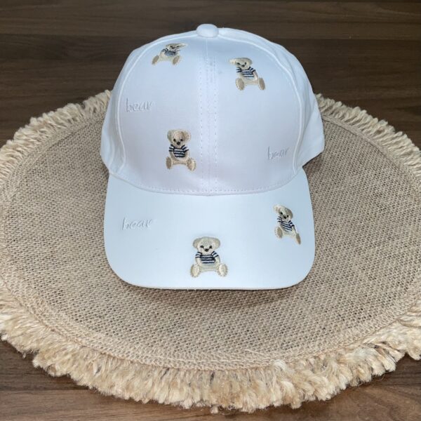 Gorra infantil ositos blanco