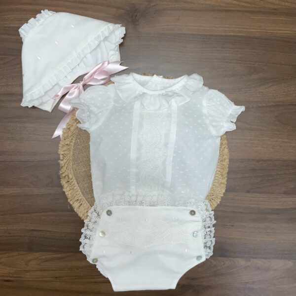 Conjunto ceremonia laurel panetes rosa