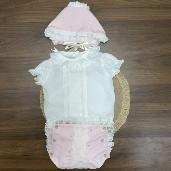 Conjunto ceremonia laurel rosa
