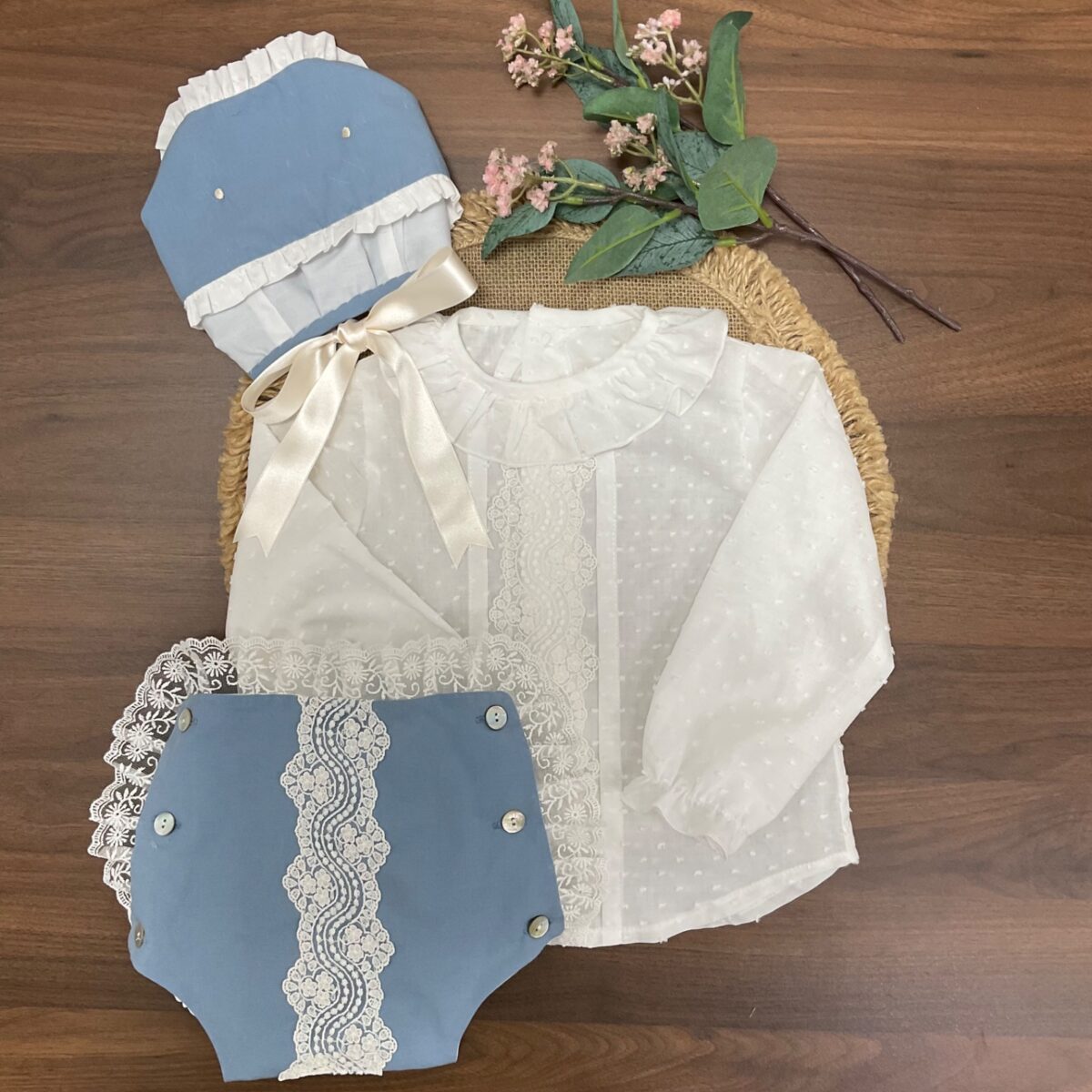 Conjunto ceremonia laurel porcelana - Imagen 1