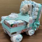 Carrito de pañales verde