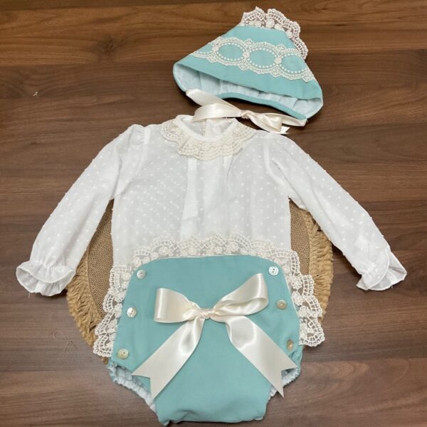 Conjunto ceremonia azahar verde