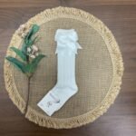 Calcetín calado blanco