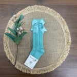 Calcetín calado verde