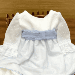 Vestido ceremonia crisantemo porcelana - Imagen 3