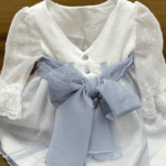 Vestido ceremonia crisantemo porcelana - Imagen 4