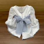 Vestido ceremonia crisantemo porcelana - Imagen 5