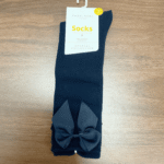 Calcetín largo lazo azul marino