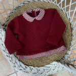 Conjunto pololo Borgoña Burdeos - Imagen 3