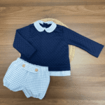 Conjunto pololo Borgoña Azul Marino