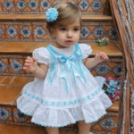 Traje flamenca brisa verde agua