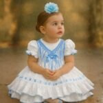 Traje flamenca brisa porcelana