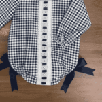 Pelele vichy azul marino - Imagen 2