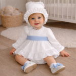 Vestido ceremonia Castaño porcelana