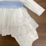 Vestido ceremonia Castaño porcelana - Imagen 4