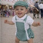 Ranita vichy verde con gorra