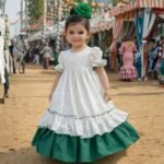 Traje flamenca esmeralda