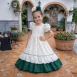 Traje flamenca esmeralda
