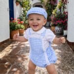 Ranita vichy celeste con gorra
