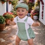 Ranita vichy verde con gorra