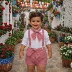 Conjunto niño Vichy Rojo
