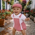 Ranita vichy roja con gorra