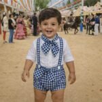 Conjunto niño Vichy Azul Marino