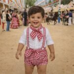 Conjunto niño Vichy Rojo