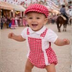 Ranita vichy roja con gorra