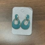 Pendientes Verde Agua pequeños