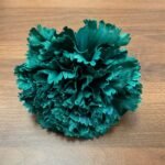 Flor de flamenca Verde esmeralda