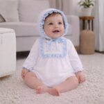 Pelele Azucena Celeste manga larga