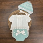 Conjunto ceremonia azahar manga corta